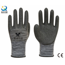 Guantes de trabajo revestidos de látex 3/4 de poliéster 13G